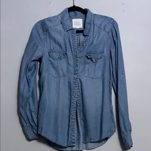 Denim button up shirt